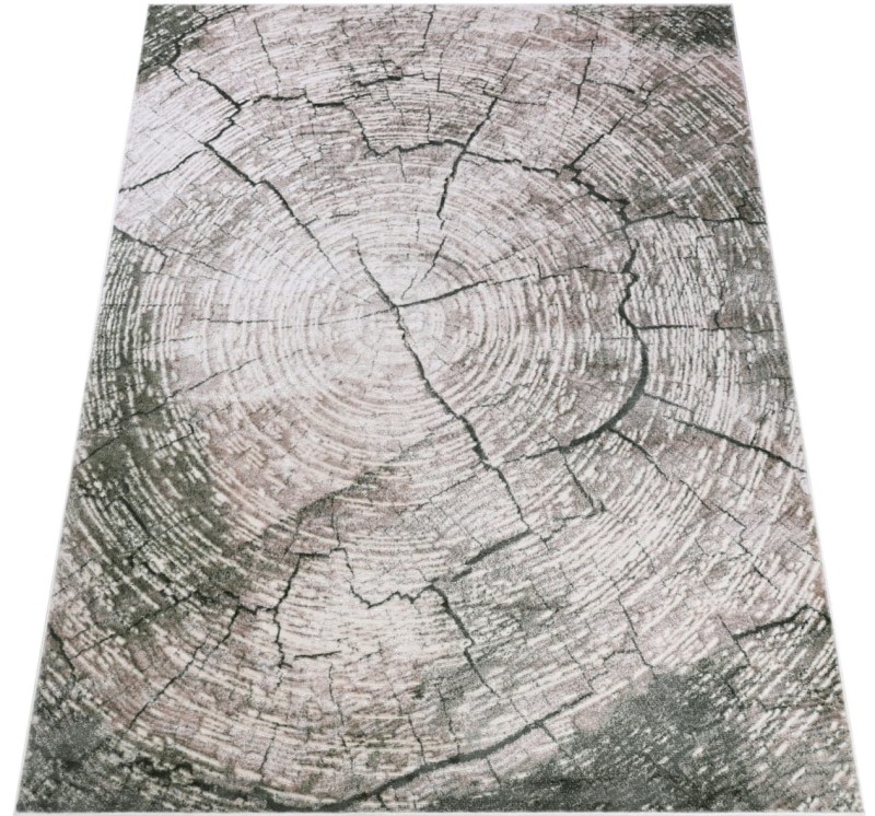 Rzut ukośny jasno beżowego dywanu RE41E Como