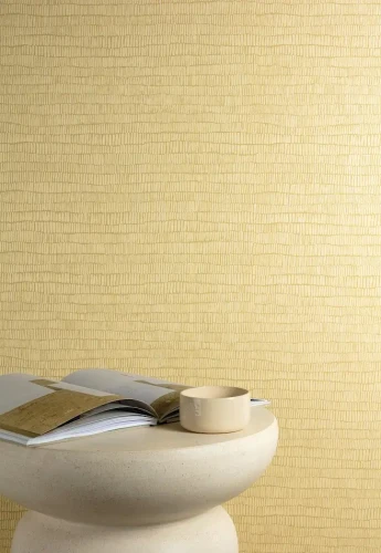 Nowoczesna dekoracja do salonu z tapetą Khroma Romance Lusus Afterglow ROM405.webp