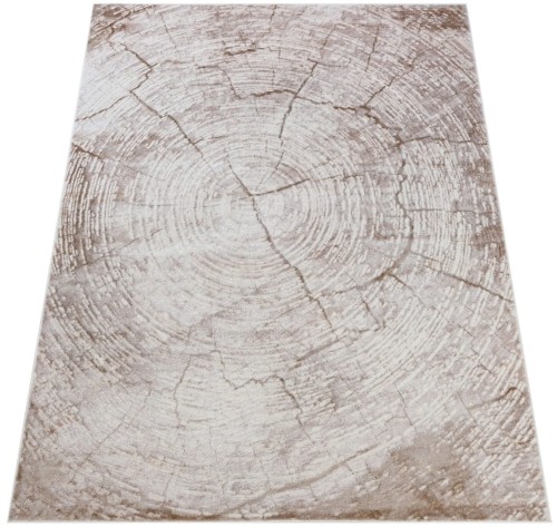 Rzut ukośny jasno beżowego dywanu SW41D Como