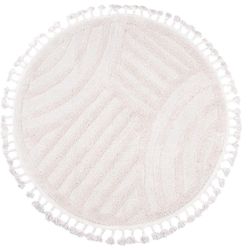 Dywan boho okrągły Berber Havana 9754 ivory