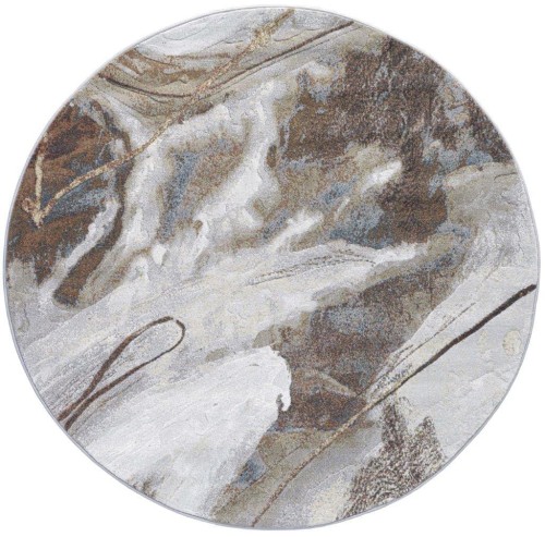 Dywan okrągły nowoczesny Ragolle Argentum 63529-7270