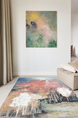 Dywan nowoczesny Ragolle Argentum 63801-6626 w sypialni