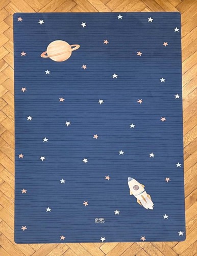 Mata podłogowa dla dzieci Nighty Space Big na dębowej podłodze