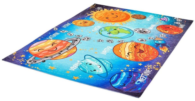 Rzut z boku na dywan Obsession Torino Kids TOK230 solar system