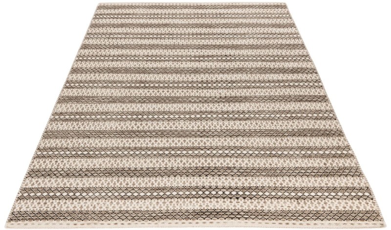 Rzut ukośny dywanu wełnianego Obsession Jaipur JAI335 taupe