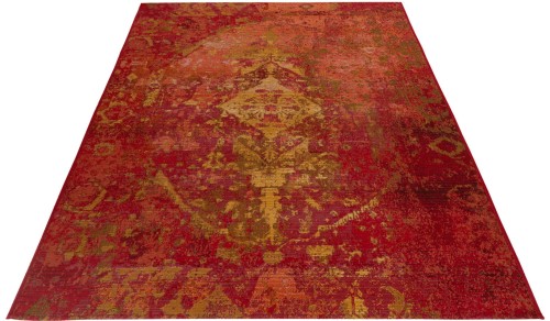 Rzut ukośny dywanu vintage zewnętrznego Obsession Gobelina GOB643 red