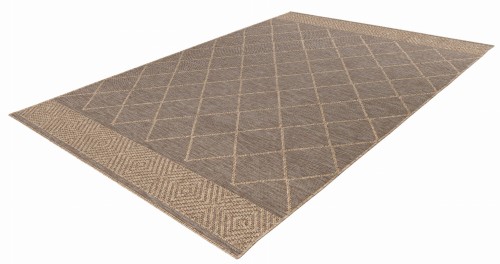 Rzut z boku na dywan zewnętrzny Obsession My Oslo osl710 taupe