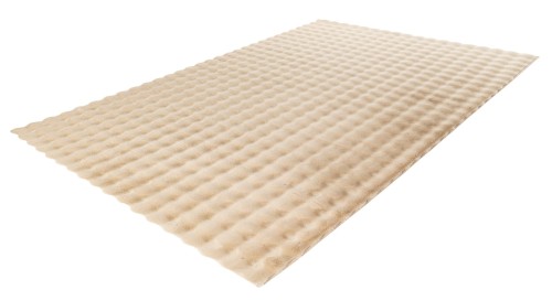 Rzut z boku na dywan pluszowy Aspen ASP485 beige Obsession