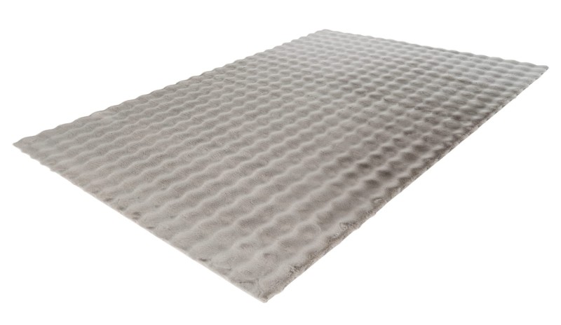 Rzut z boku na dywan pluszowy Aspen ASP485 silver Obsession