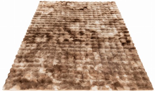 Rzut ukośny dywanu pluszowego Obsession Camouflage CAM845 taupe