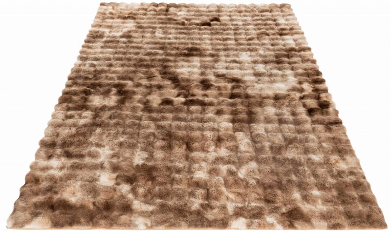 Rzut ukośny dywanu pluszowego Obsession Camouflage CAM845 taupe