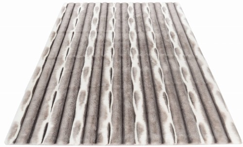 Rzut ukośny dywanu pluszowego Obsession Waves WAV305 silver