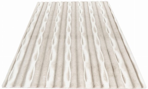 Rzut ukośny dywanu pluszowego Obsession Waves WAV305 taupe