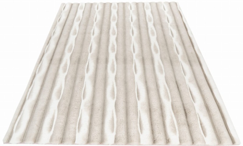 Rzut ukośny dywanu pluszowego Obsession Waves WAV305 taupe