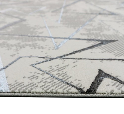 Błyszczący wzór chodnika nowoczesnego Esprit 3608 szarego