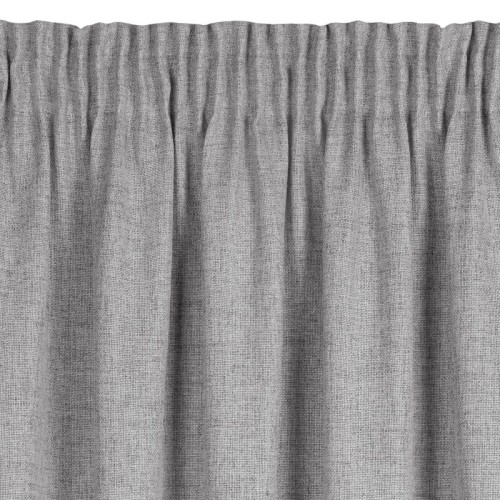 Zasłona gotowa 140x270 cm Jula 2 srebrna zmarszczona na taśmie