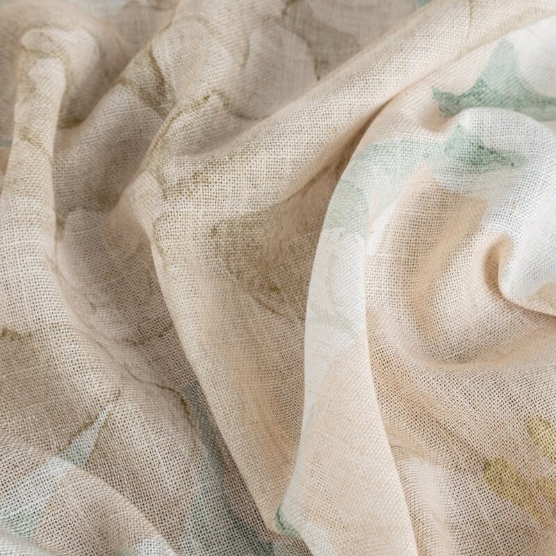 Zasłona imitacja lnu 140x250 cm przelotki Karla naturalny