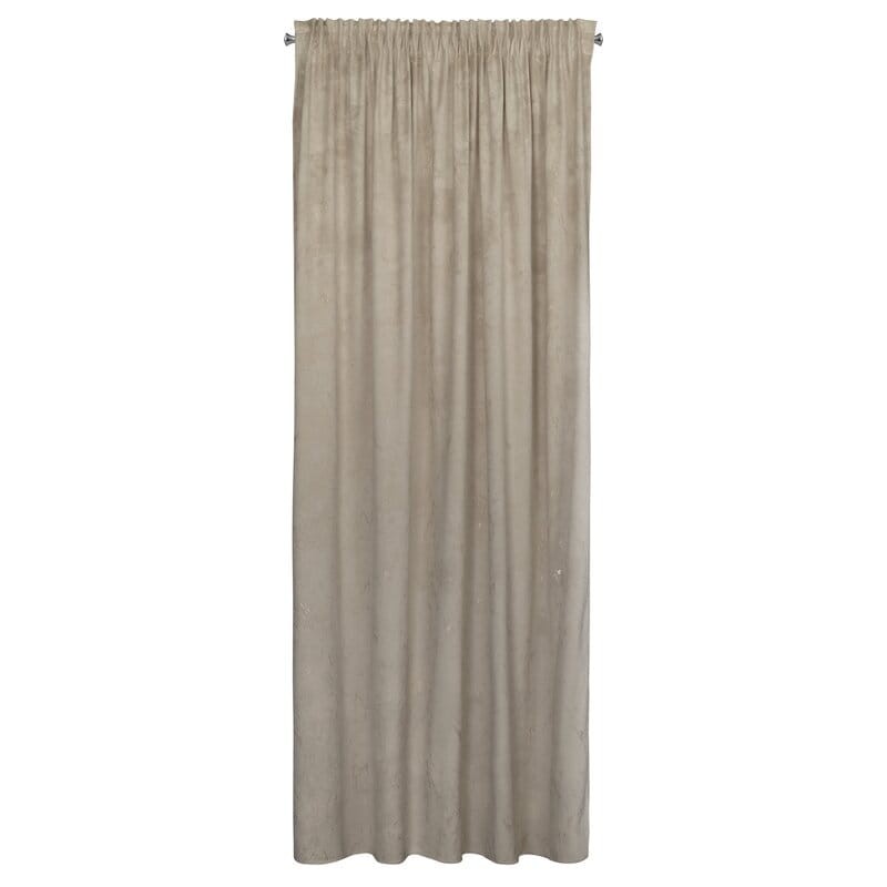 Zasłona gotowa 140x300 cm na taśmie Nadia beżowo-złota w całości