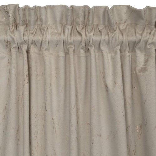 Zasłona z tunelem 140x300 cm Nadia beżowo-złota