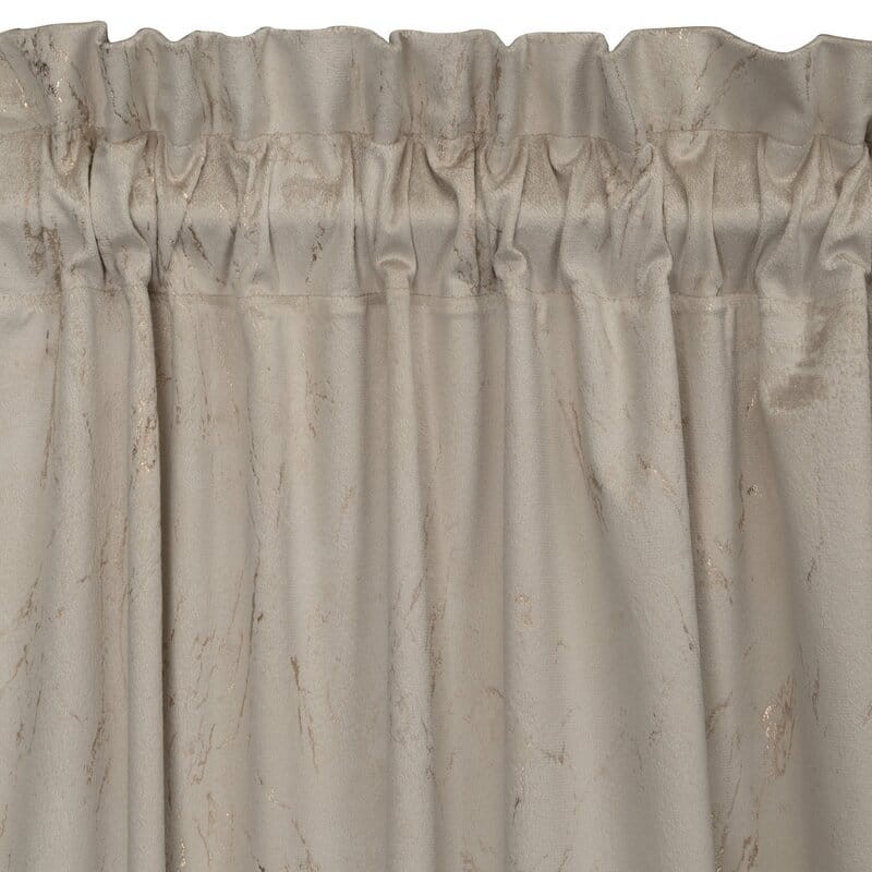 Zasłona z tunelem 140x300 cm Nadia beżowo-złota