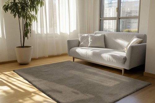 Dywan pluszowy Obsession Eternity ETY 500 walnut w pokoju