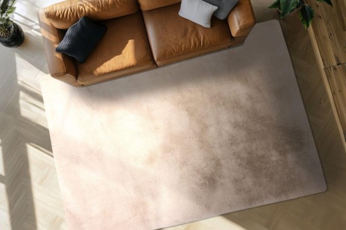 Dywan pluszowy Obsession Infinity INF 200 kremowy w salonie