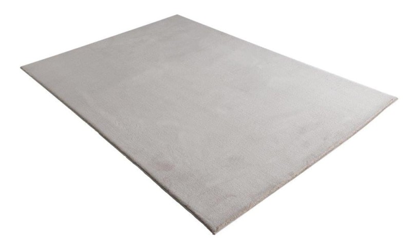 Rzut z boku na  kremowy dywan pluszowy Obsession Infinity INF 200