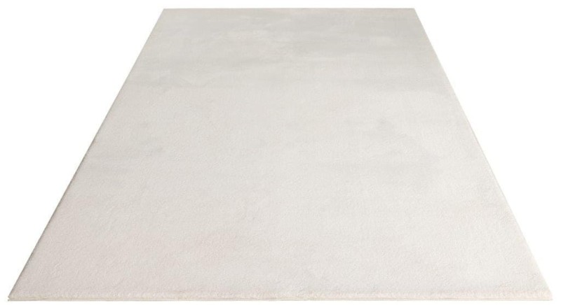 Rzut ukośny białego dywanu pluszowego Obsession Infinity INF 200