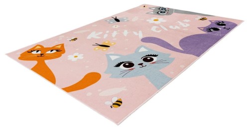 Rzut z boku na dywan dziecięcy Obsession Magic Kids MKD 104 kitty club