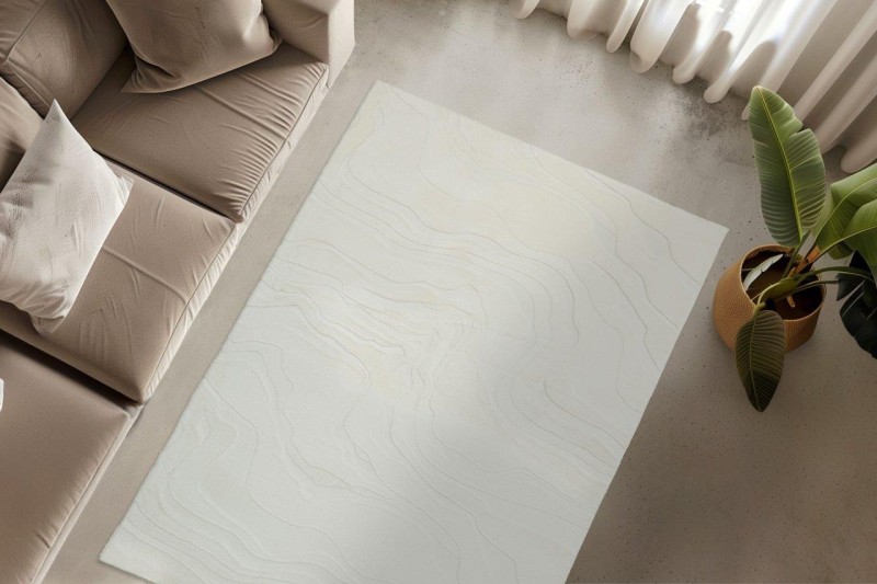 Dywan 3d Obsession Interstellar IST500 biały we wnętrzu