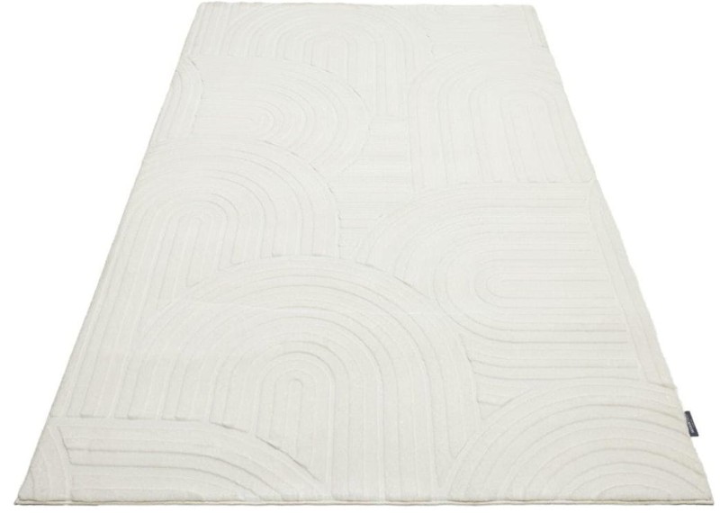 Rzut ukośny białego dywanu 3d Obsession Interstellar IST501