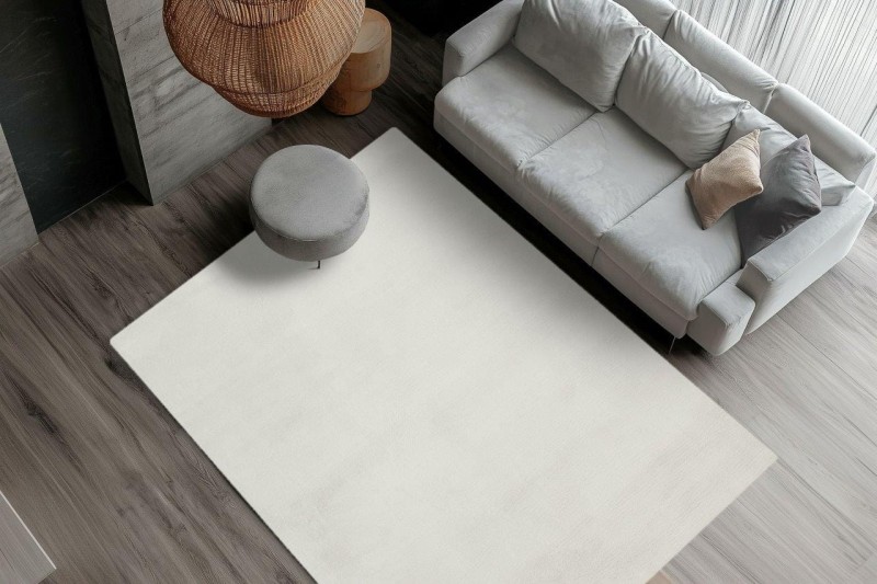 Dywan pluszowy Obsession Milestone MST 600 kremowy w salonie