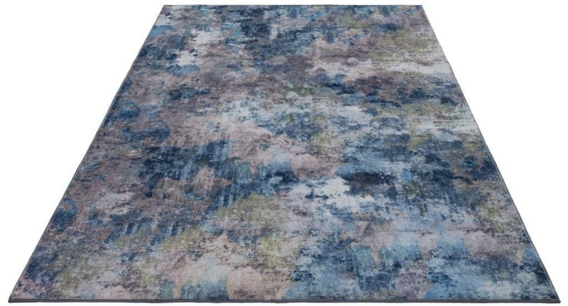 Rzut ukośny wielokolorowego dywanu vintage Obsession Posh POH301