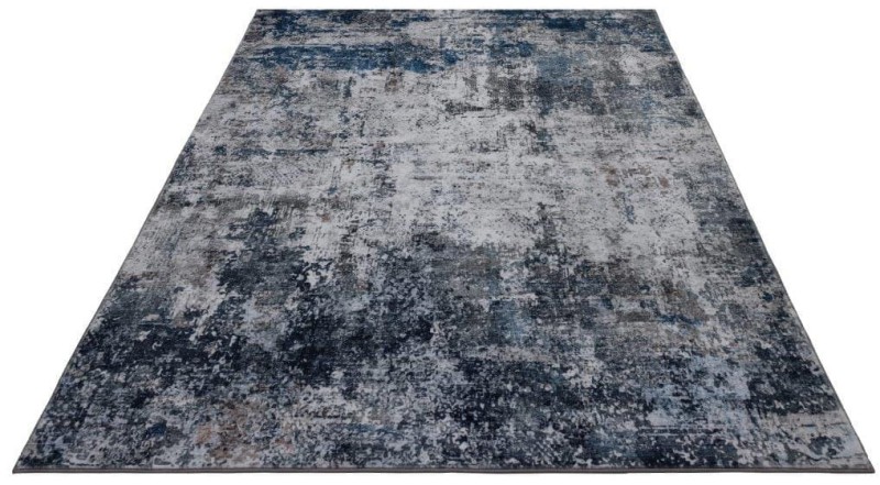 Rzut ukośny niebieskiego dywanu vintage Obsession Posh POH303