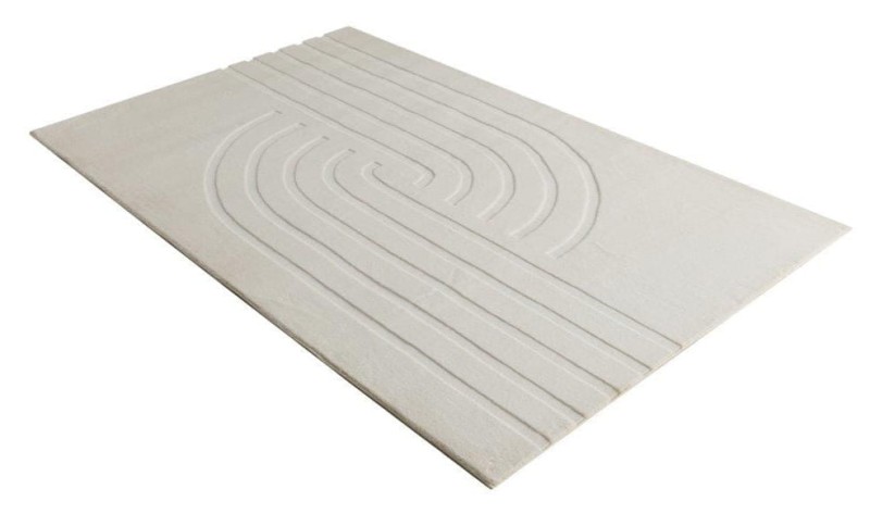 Rzut z boku na kremowy dywan pluszowy 3d Obsession Zen Deluxe ZDL700