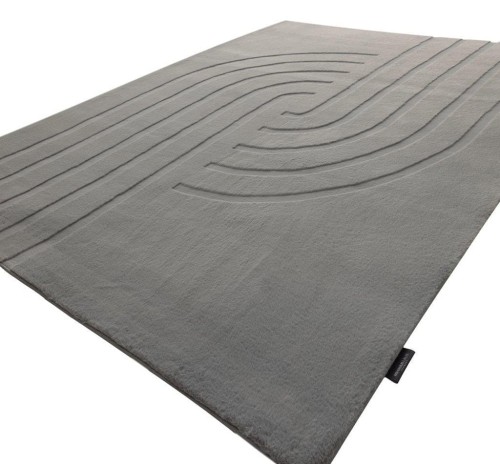 Runo szarego dywanu pluszowego 3d Obsession Zen Deluxe ZDL700
