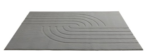 Widok z boku szarego dywanu pluszowego 3d Obsession Zen Deluxe ZDL700