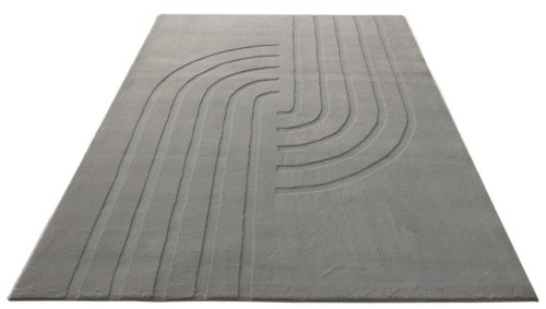 Rzut ukośny szarego dywanu pluszowego 3d Obsession Zen Deluxe ZDL700