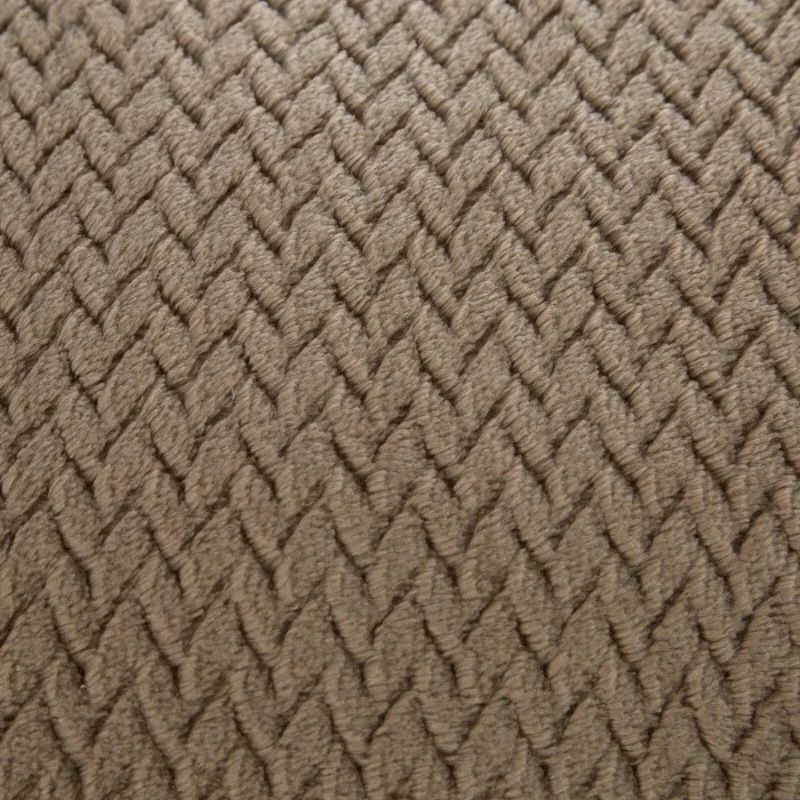 Koc 150x200 cm Cindy 3 d91 ciemno-beżowy detal