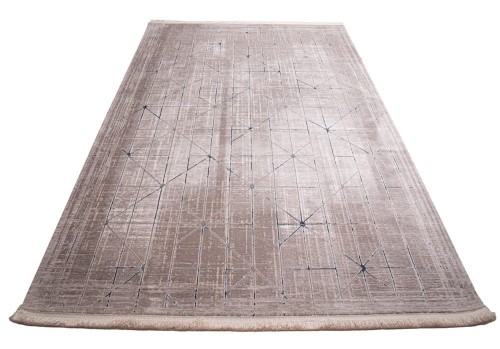 Rzut ukośny beżowo niebieskiego dywanu galeria gl048v