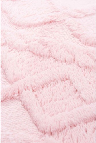 Wzór okrągłego różowego dywanika łazienkowego New Style 3d