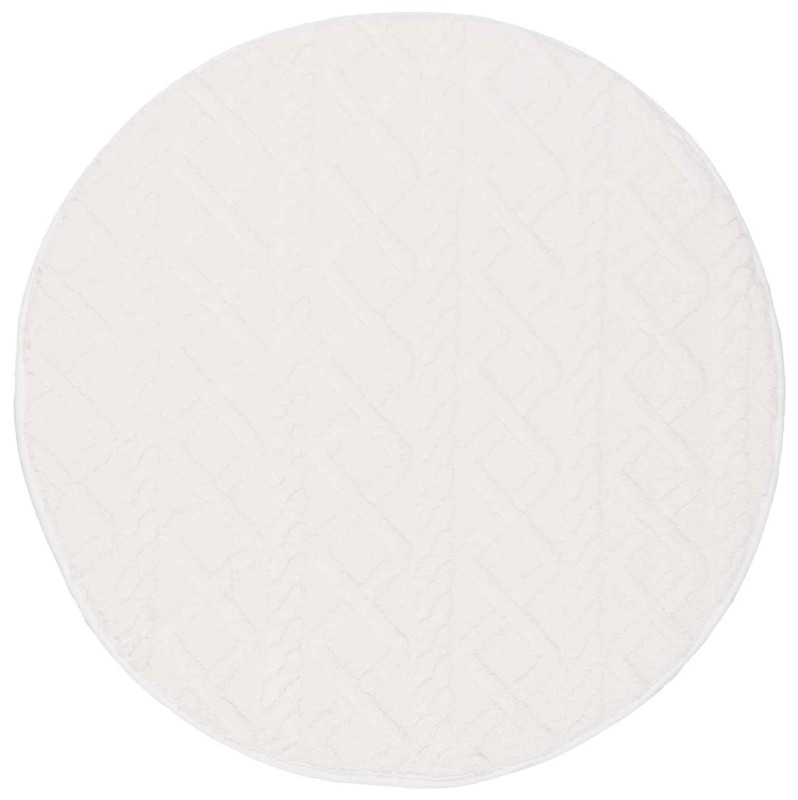 Dywanik łazienkowy okrągły New Style 3d ivory