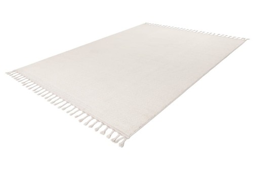 Rzut z boku na kremowy dywan 3d Ligne Lalee Tunis TUN 400