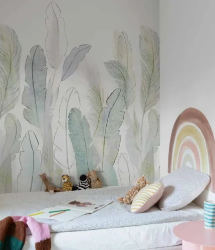 Mural dla dziewczynki w pióra Grandeco Orom 2 A73501.webp