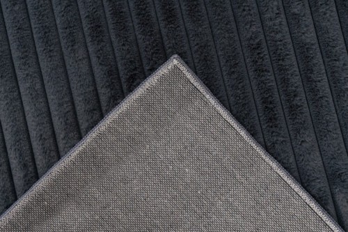 Bawełniany spód grafitowego dywanu 3d Lalee Hides Plush PLU 500