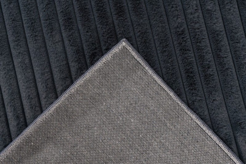 Bawełniany spód grafitowego dywanu 3d Lalee Hides Plush PLU 500