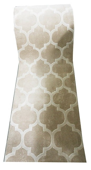 Chodnik nowoczesny Elite 17391 beżowy - rzut ukośny