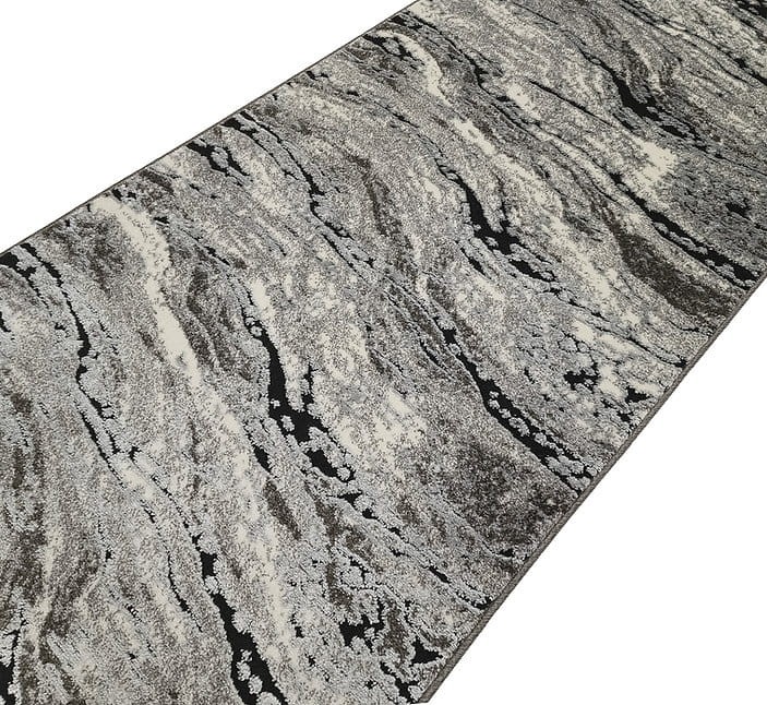 Rzut z boku na chodnik nowoczesny Miami Plus 0303 szary