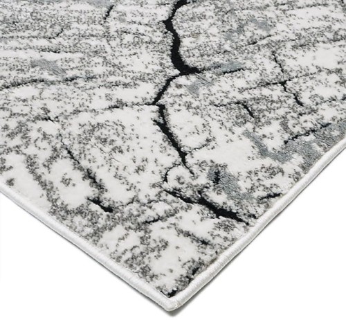 Róg chodnika nowoczesnego Miami Plus 0300 szarego