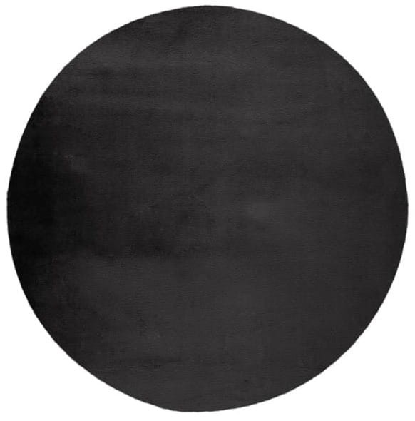 Dywan okrągły pluszowy Lalee Hides Paradise PAR 400 grafitowy
